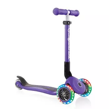 Globber Самокат Junior Foldable Lights, фиолетовый
