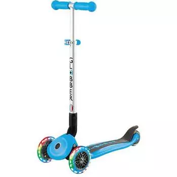 Globber Самокат Primo Foldable Lights, голубой
