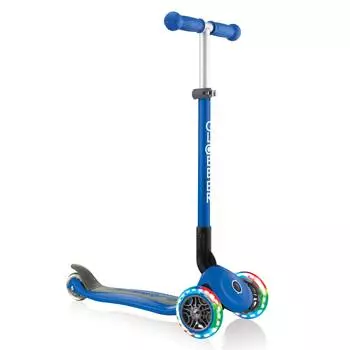 Globber Самокат Primo Foldable Lights, синий