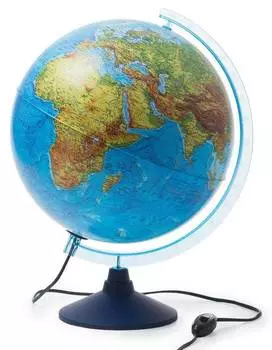 GLOBEN "Глобус Интерактивный физико-политический с подсветкой рельефный INT13200290" 32 см