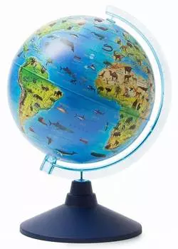 GLOBEN "Глобус Зоогеографический (Детский) Евро Ке012100207" 21 см