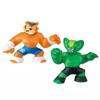 GooJitZu Игровой набор тянущихся фигурок "Тайгор и Вайпер"