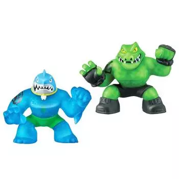 GooJitZu Игровой набор тянущихся фигурок "Траш и Рок Джо"