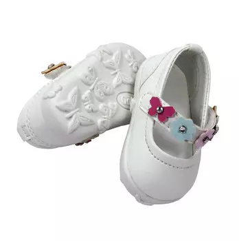 Gotz Обувь, туфли белые с цветочным ремешком, 42-50 см