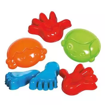 Gowi Набор формочек "Мальчик и девочка", 6 шт