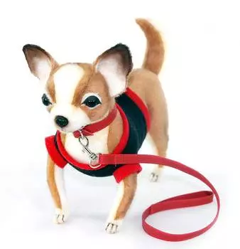 Hansa Creation "7549 Чихуахуа в черной футболке, 24 см" - мягкая игрушка