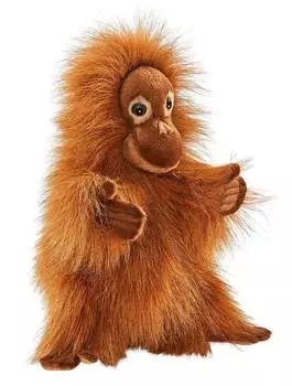 Hansa Creation "Малыш орангутанга, игрушка на руку, 25 см - 4038" - мягкая игрушка