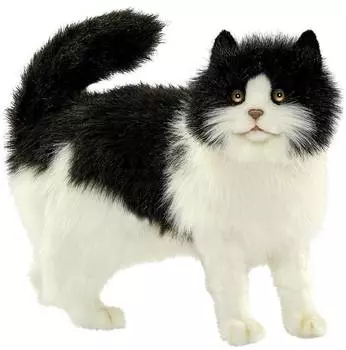 Hansa Мягкая игрушка "Кошка черно-белая", 40 см