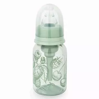 Happy Baby Бутылочка антиколиковая с силиконовой соской "Olive", 120 мл.