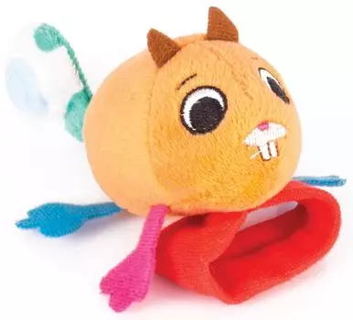Happy Snail "Бельчонок Хруми - на руку" - погремушка браслет