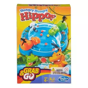 Hasbro Games Дорожная игра Голодные бегемотики