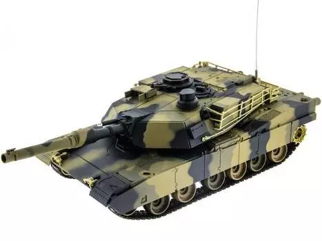 Heng Long Р/У танк Heng Long 1/24 Battle M1A1 ABRAMS, стреляет шариками, хаки, RTR