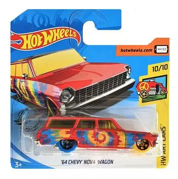 Hot Wheels® Базовая машинка 64 Chevy Nova Wagon из серии "HW Art Cars"