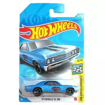 Hot Wheels Базовая машинка '67 Chevelle SS 396, голубая