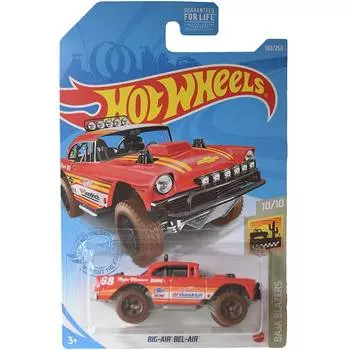Hot Wheels Базовая машинка Big-Air Bel-Air, красная