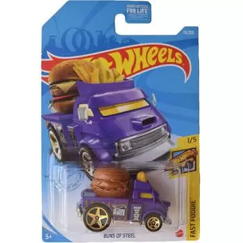 Hot Wheels Базовая машинка Buns of Steel, фиолетовая