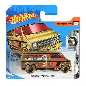 Hot Wheels® Базовая машинка Custom 77 Dodge Van из серии "Super Chromes"