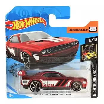 Hot Wheels® Базовая машинка Dodge Challenger Drift Car из серии "Nightburnerz"