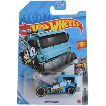 Hot Wheels Базовая машинка Heavy Hitcher, голубая