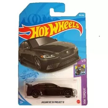 Hot Wheels Базовая машинка Jaguar XE SV Project 8, черная