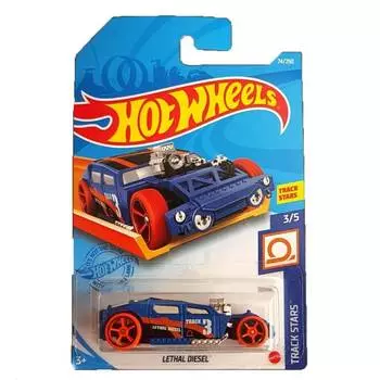 Hot Wheels Базовая машинка Lethal Diesel, синяя