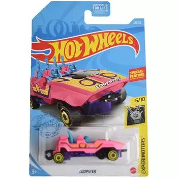 Hot Wheels Базовая машинка Loopster, розовая