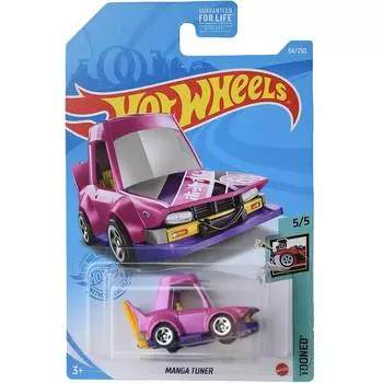Hot Wheels Базовая машинка Manga Tuner, розовая
