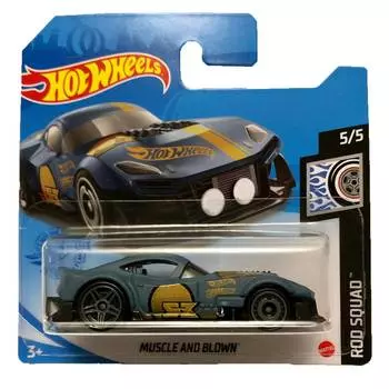 Hot Wheels Базовая машинка Muscle And Blown, серая