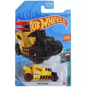 Hot Wheels Базовая машинка Pixel Shaker, желтая
