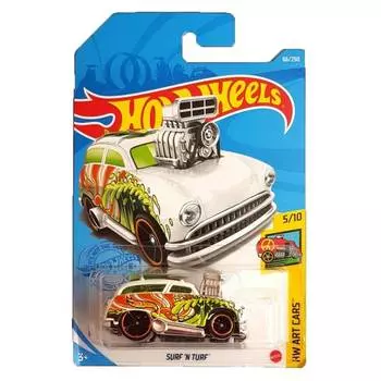 Hot Wheels Базовая машинка Surf 'N Turf, белая