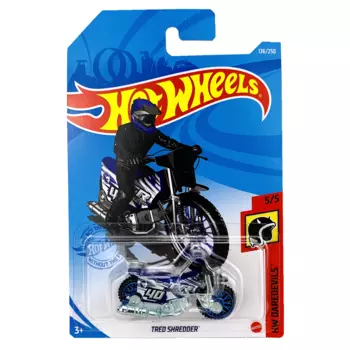 Hot Wheels Базовая машинка Tred Shredder, синяя