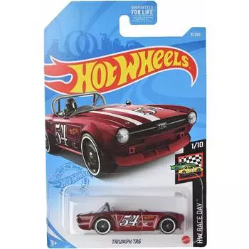 Hot Wheels Базовая машинка Triumph TR6, красная