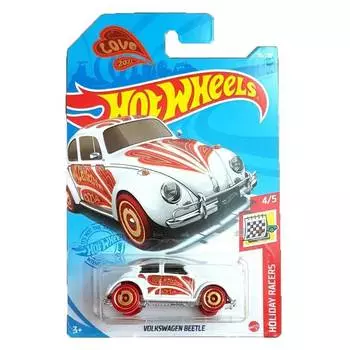 Hot Wheels Базовая машинка Volkswagen Beetle, белая
