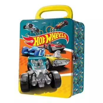 Hot Wheels Кейс для хранения 18 машинок, бирюзовый