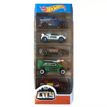 Hot Wheels Набор машинок City, 5 шт