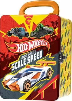 Hot Wheels Портативный кейс для хранения 18 машинок, красно-оранжевый