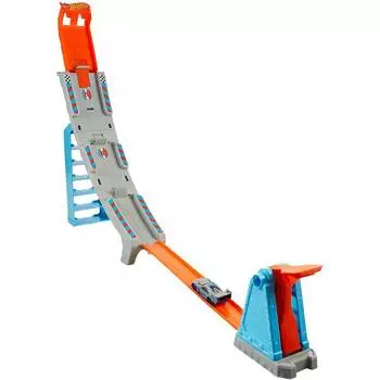 Hot Wheels Трек "Гоночный игровой набор Чемпион подъемов", желтая машинка