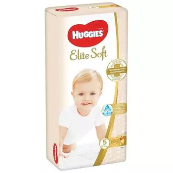 Huggies Подгузники Elite Soft 5 (12-22кг), 56 шт.