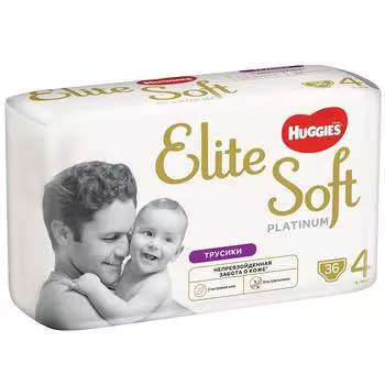 Huggies Подгузники-трусики Elite Soft Platinum 4 (9-14кг), 36 шт.