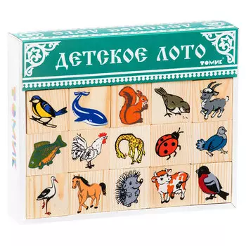 Игра ТОМИК 6-2222-2 Лото Животный мир