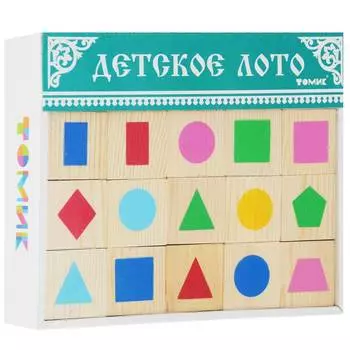 ТОМИК настольная игра "Лото. Геометрические фигуры", 6-2222-4