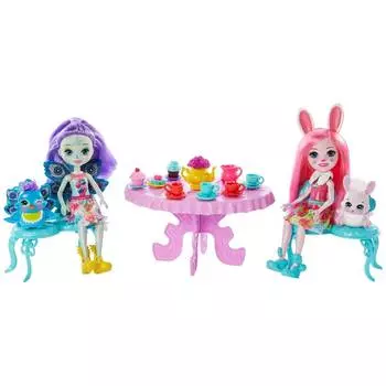 Игровой набор Enchantimals "Чаепитие Пэттер Павлины и Бри Кроли"