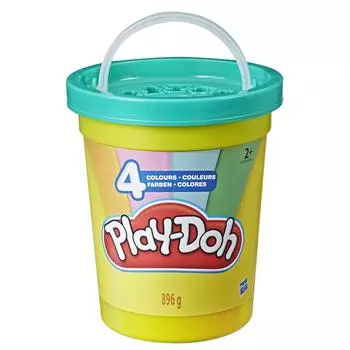 Игровой Набор Hasbro Play-Doh Большая банка 4 цвета "Зеленая крышка"