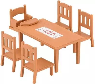 Игровой набор Sylvanian Families Обеденный стол с 5-ю стульями