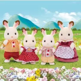 Игровой набор Sylvanian Families Семья Шоколадных Кроликов