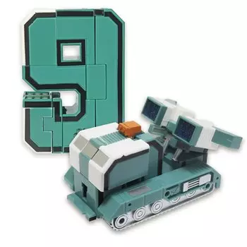 Игрушка 1TOY Трансботы XL Боевой расчет "Дефендер - цифра 9"