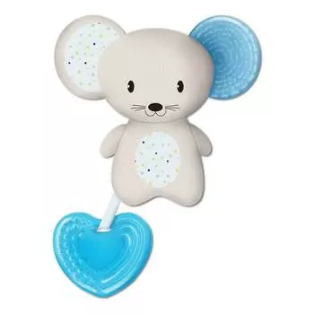 Игрушка-прорезыватель 3-в-1 Chicco Fresh Friends 4 мес+, голубой