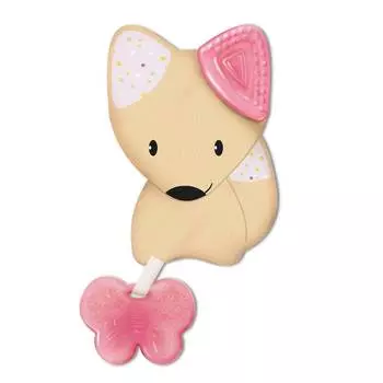 Игрушка-прорезыватель Chicco Fresh Friends 3-в-1, 4 мес+, розовый