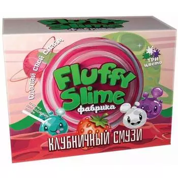 ИННОВАЦИИ ДЛЯ ДЕТЕЙ Набор для опытов "Фабрика флаффи слайма. Клубничный смузи"