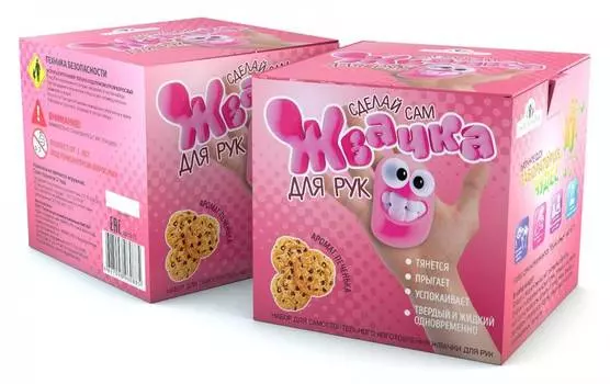 ИННОВАЦИИ ДЛЯ ДЕТЕЙ "Набор для опытов 815 Жвачка для рук Печенька"